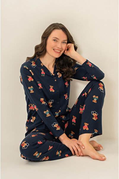Rolypoly Women'S, Shirt Collar, (Socks Included), Pajama Set