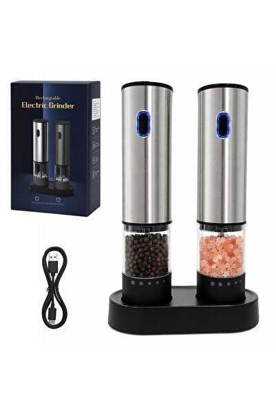 OEM Set Rasnite Electrice Sare si Piper Shocanm, Reincarcabile USB-C, Ceramic...