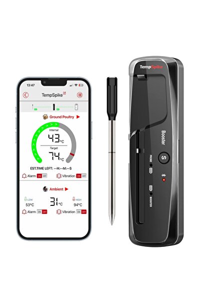 ThermoPro TempSpike wireless meat thermometer, Bluetooth 5.2, 2 sensors, 150m...