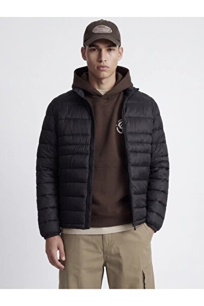 Jack & Jones Jjkıngsley Light Puffer Collar Navy Men's Coat 12298868