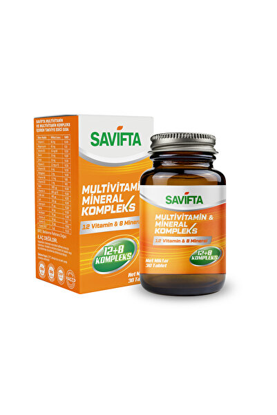 SAVİFTA MULTİVİTAMİN & MULTİMİNERAL KOMPLEKS İÇEREN TAKVİYE EDİCİ GIDA