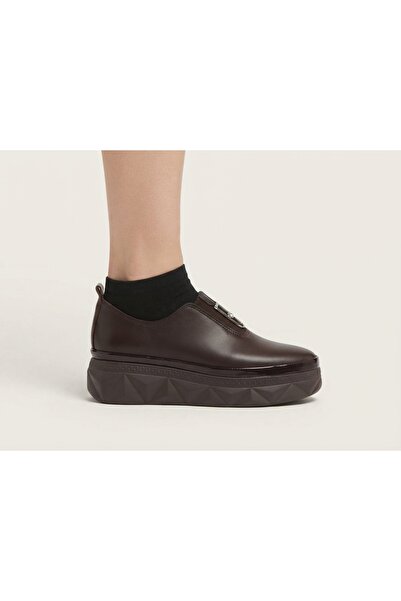 MARCO ROCCO Genuine Leather Elastic Platform Sole Casual Women's Shoes