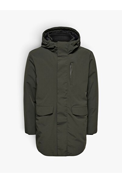 Only & Sons ONSENRICO WATERPROOF STRETCH PARKA NOOS Erkek Gri Mont - 22037057