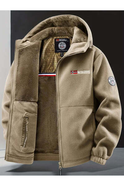 Norway Outdoor Çift Katlı İçi Kürklü Kaban Hoddie