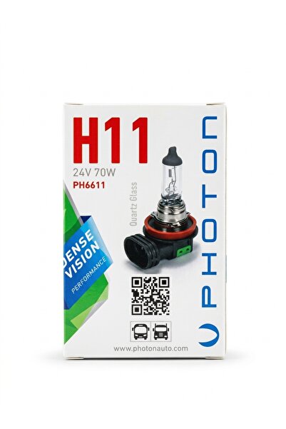 H11 24V 70W PH6611 Halojen Ampul - Ağır Vasıta Kamyon Tır Ticari Araç Farı Ampulü - 2 Adet