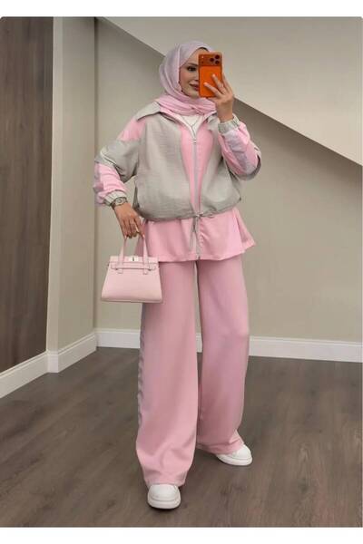 Rose Design Boutique SVD ŞERİT DETAYLI RAHAT ALT ÜST TAKIM