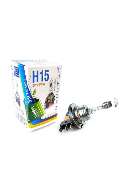 H15 24V 70W PR LL Standart Halojen Otobüs Kamyon Tır Far Ampulü - %30 Fazla Işık (2 Adet) PH6615