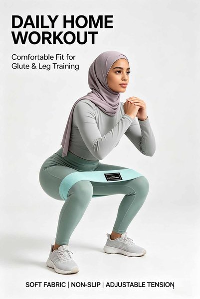 Alnoor Global Store طقم أحزمة مقاومة للتمارين الكاملة | للورك والأرداف والذراعين، مستويات متعددة، خياطة معززة متينة