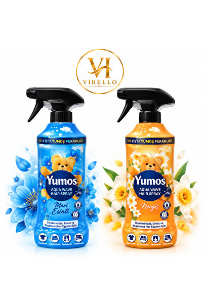 Yumoshi Set of 2 Yumos Perfumed Sprays for Clothes and Textiles, 430 ml/Piece...