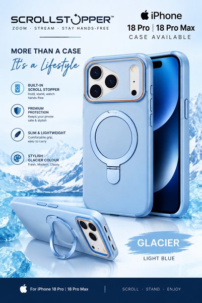 Dar Al Nahda Celeste Case for iPhone 18 Pro Max, Premium Shockproof Protectiv...