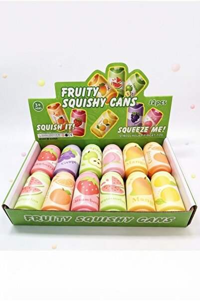 vattara Fruit Squısh Meyve Suyu Sukuşi Yeni Seri Squısh Stres Oyuncağı 1 Adet Karışık olarak gönderilecektir