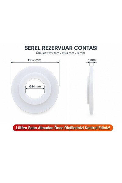 5Gen Tasarım Serel Uyumlu Gömme Rezervuar Boşaltma Tahliye Contası (Kademeli ...
