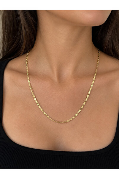 XUPING JEWELRY TuelaTaki/Xuping Jewelry Minimal Zincir Kolye 14 Ayar Renginde