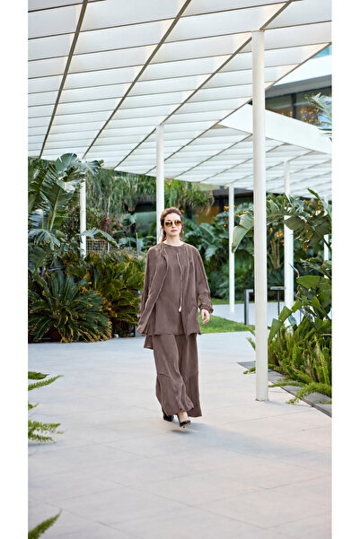 MissWhence Elegant Zip-Front Two-Piece Set for Women