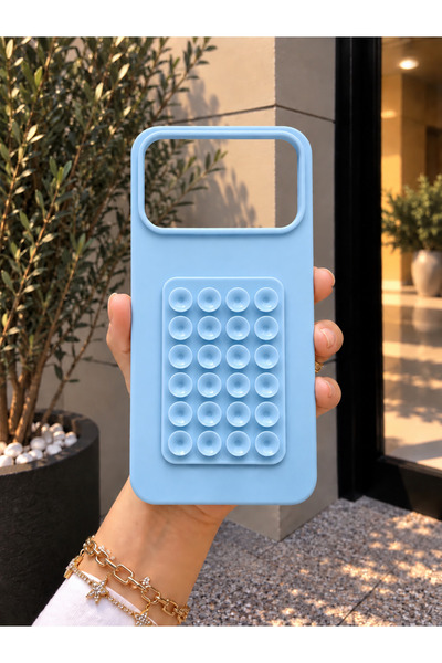 OVADA İPhone 17 Pro Max/ 18 Pro Max Uyumlu Vantuzlu Silikon Telefon Kılıfı