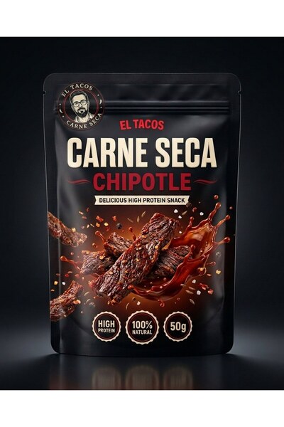 Carne Seca Τσιπόλε 50γρ - Αποξηραμένο καπνιστό μοσχάρι, 30γρ Πρωτεΐνη, Κέτο, ...