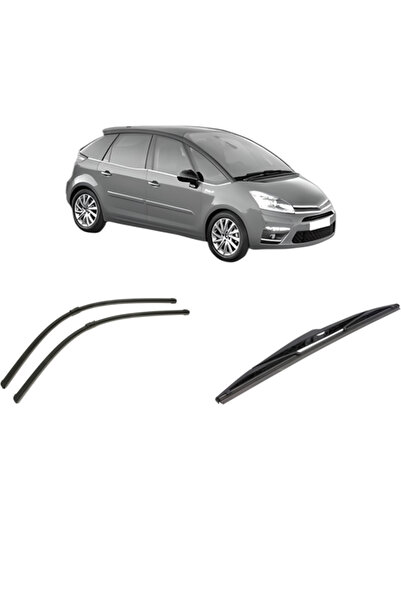 Bosch Σετ 3 υαλοκαθαριστήρων CITROEN C4 PICASSO I MPV (UD_) 2006-2013, για πα...