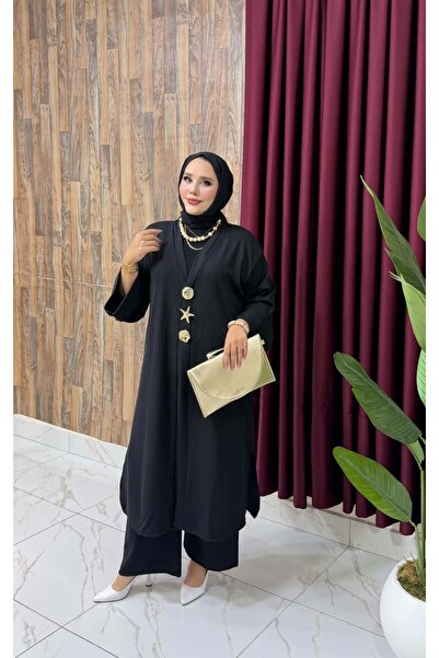 İLGEN FASHİON Burgu Kumaş Kimono Takım