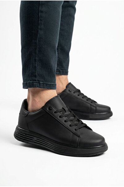 Gönbeler Men's Black Sneaker Thick Sole Shoes Daily Sports Comfortable Casual...