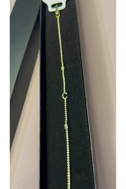 GK LUXURY & FASHION Letter Design Stone Elegant Bracelet 316L Stainless Steel - Anti-Allergic