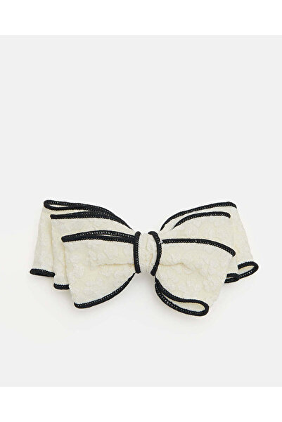 REDTAG Women White Bow Hair Clip