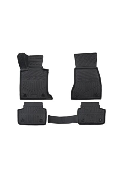 DELUXETUNING Set covorase auto cauciuc BMW Seria 5 G30 2017-2023, forma tavit...