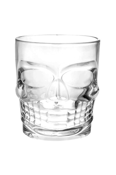OEM Pahar din Sticla Transparenta Craniu 270ml - Pahare Scurte Transparente, ...