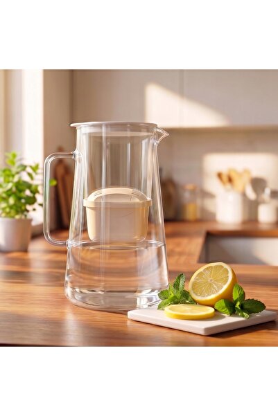 Aquafloow Carafă filtrantă din sticlă MaxiGlass 3l albă + 11 filtre Maxi