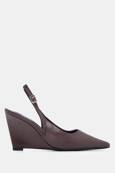 Luigi Γόβες πλατφόρμας slingback - Σκούρο καφέ - 36