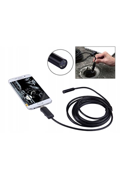 NO BRAND Cameră endoscop de inspecție LED USB C aplicație telefon 5,5mm 5m