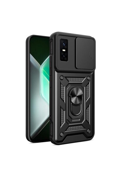 CaseOnn حافظة متوافقة مع هاتف Infinix GT 30 مع غطاء حماية للكاميرا وحلقة مغنا...