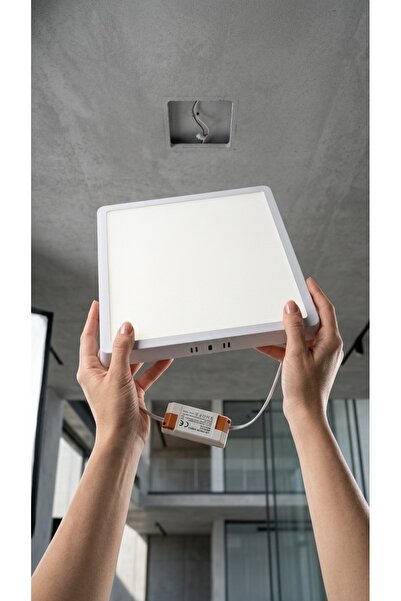24W Sıva Üstü Kare LED Panel 30x30 cm Beyaz Işı