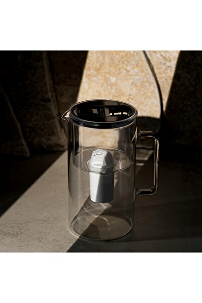 Wessper Carafă de sticlă borosilicată D2 de 3l cu filtru + 3 filtre de apă