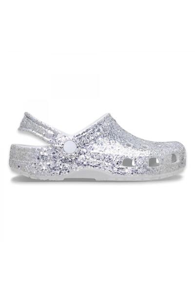 Crocs 213915 Classic Dazzle Glitter Clog K Gümüş Çocuk Terlik