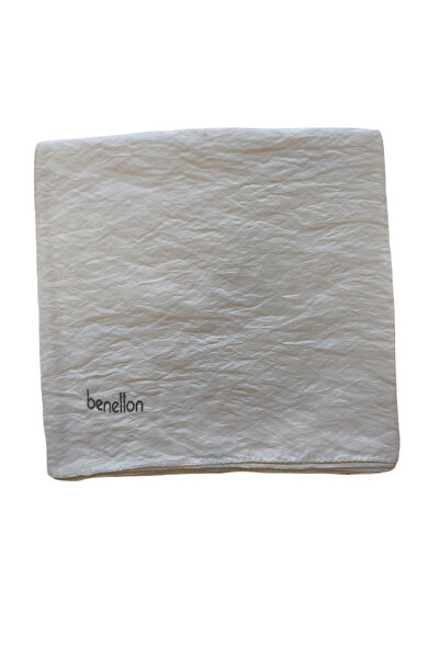 Benetton Siena Scarf 1022 057 Pearl Plain Pattern