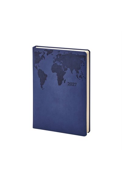 nesnelgift 2027 - 15X22 World Patterned Thermo Leather Dated Agenda - 378