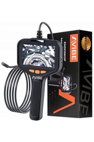 NO BRAND Cameră de inspecție endoscop P200 1080p 4,3 " LED 2600mAh 8mm 5m