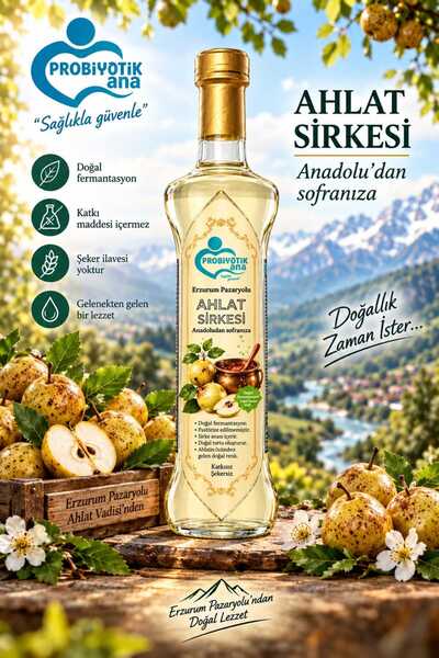 PROBİYOTİK ANA AHLAT Sindirim ve Bağırsak Problemlerine Yardımcı Ahlat Sirkes...
