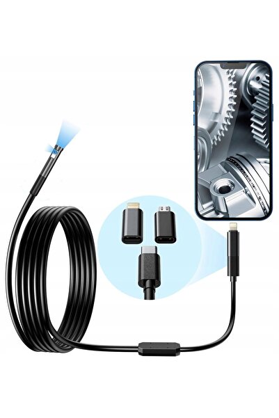Inskam W300 2x FULLHD WIFI DUAL APLICAȚIE IOS ȘI ANDROID 8mm 2m CAMERĂ DE INS...