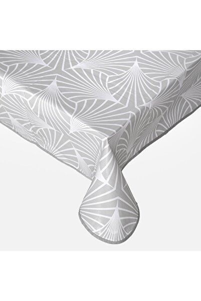 OEM Fata de Masa Plastifiata Gri cu Model Liniar 180x140cm - Fete Plastic, Bu...