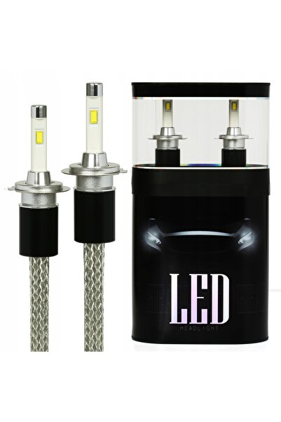 Interlook Becuri LED auto H7 9600lm R4 80W 12V 24V CANBUS Radiator 2 bucăți