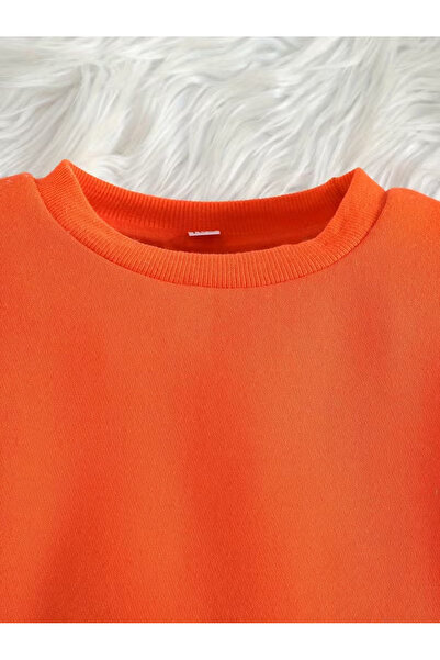 Machetta Çocuk Volan Omuz Detaylı Sweatshirt Eşofman Altı 2’li Takım