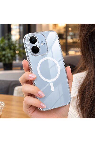 CaseOnn Xiaomi Redmi Note 17 Pro 5G ile Uyumlu Kılıf MagSafe Özellikli Sararm...