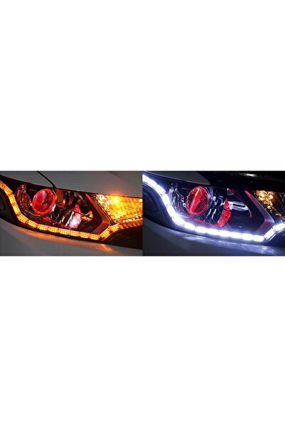 NO BRAND LUMINI DE ZI CU LED (DRL) - BANDĂ LED FLEXIBILĂ CU SEMNALIZARE DYNAM...