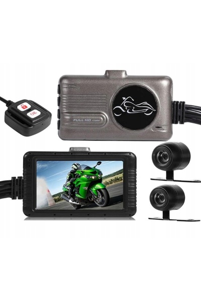NO BRAND CAMERĂ VIDEO 3″ PENTRU MOTOCICLETĂ, CAMERĂ VIDEO FULL HD PENTRU MOTO...