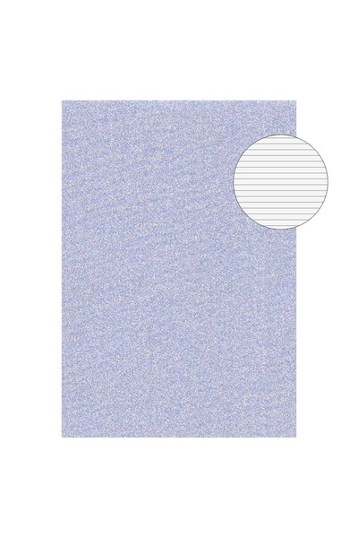OEM Caiet A5 Dictando Coperta Lila cu Glitter Argintiu - 60 File