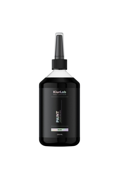 KiurLab Vopsea pentru piele neagră PRO LEATHER AND VINYL PAINT BLACK 250ml