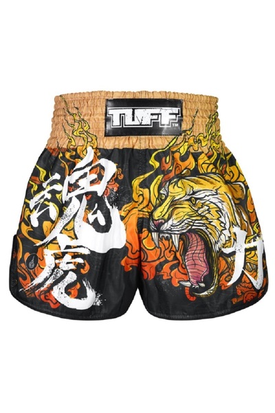 TUFF شورت مواي تاي للملاكمة بتصميم كلاسيكي (TUF-RMS111-BLK)