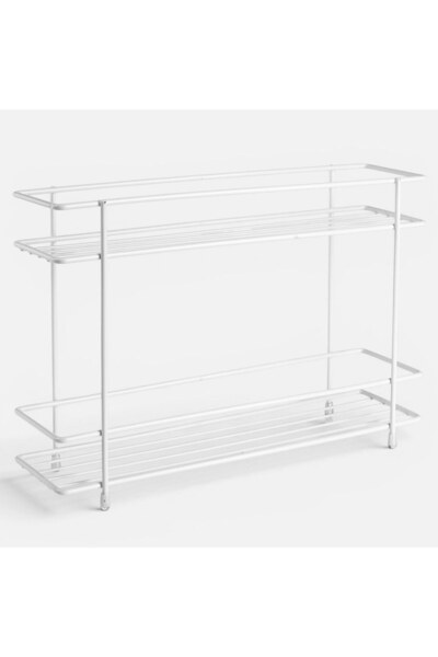 OEM Raft metalic cu 2 niveluri, alb, 32,5x8x21,5 cm