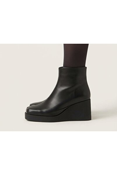 MARCO ROCCO Genuine Leather and Fur Zippered Boots Women's Shoes